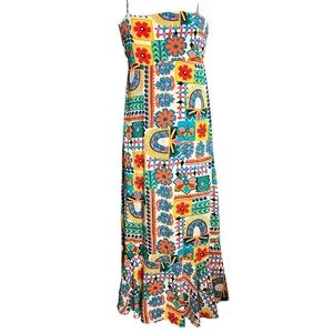 Paper Heart Women’s Multicolor Boho Floral Dress. Size Medium